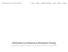 Tablet Screenshot of indonusadwitama.com